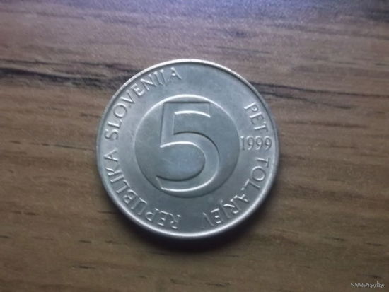 Словения 5 толларов 1999