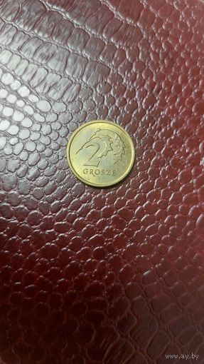 Монета 2 гроша 2019г. Польша. Хорошая!