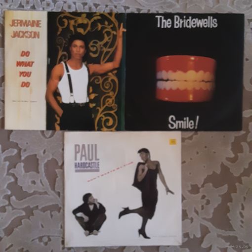 3 MAXI SINGLE, 12", 45RPM, JERMAINE JACKSON, PAUL HARDCASTLE, THE BRIDEWELLS