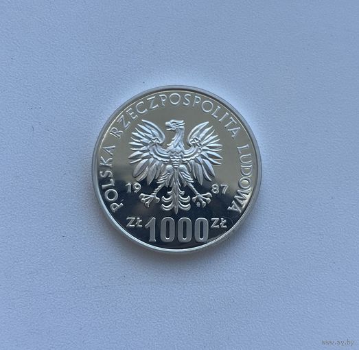 ПОЛЬША  1000 злотых 1987 г.