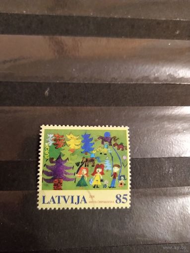 2006 Латвия мих674 оценка 3 евро Европа ЦЕПТ рисунки детей искусство выпускалась одиночкой (3-10)