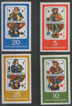 ГДР. М. 1298/01. 1967. Карты. ЧиСт.