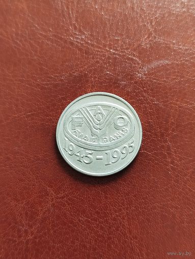 10 лей Румыния. 50 лет ФАО.