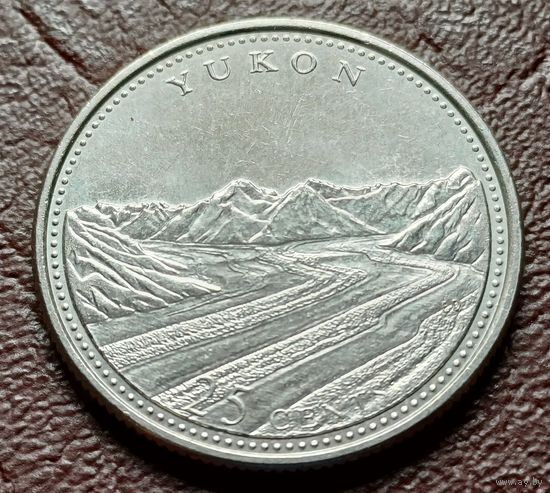 Канада 25 центов, 1992 Юкон    ( 1-6-3 )