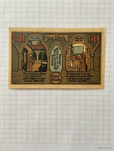 1 марка (нотгельды) г. Германия.-2912