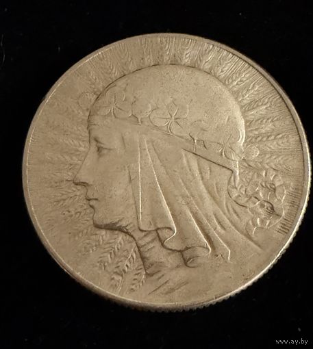 5 злотых 1934 г.  Польша.  Ядвига.  Серебро