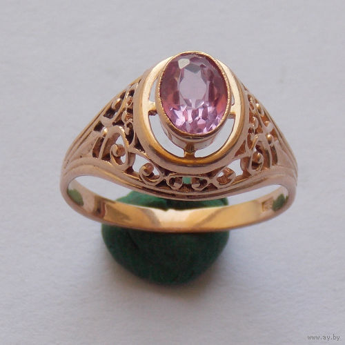 Перстень времен СССР клеймо 583 Диаметр 19.5 мм