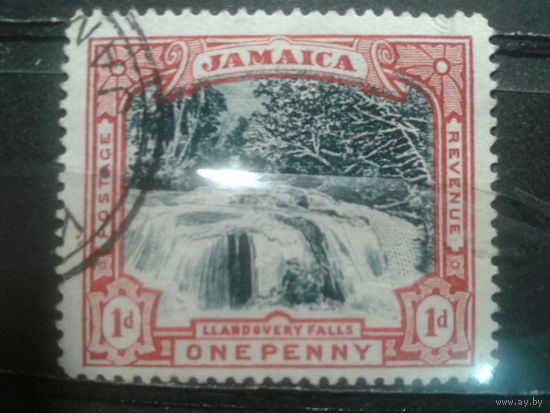 Ямайка, колония Англии, 1901. Водопад