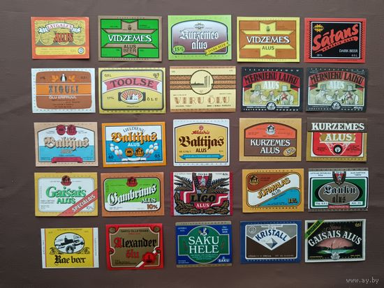 Пивные этикетки из Прибалтики, цена за 1 шт., ю-594 (3701)
