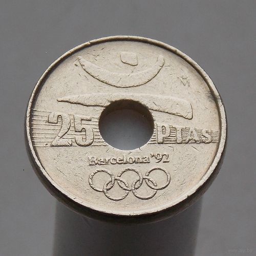 Испания 25 песет 1990  XXV летние Олимпийские Игры, Барселона 1992 /Эмблема Олимпиады/