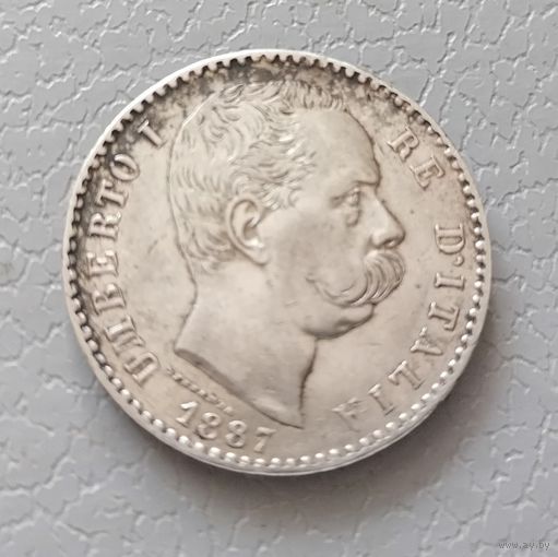 2 лиры 1887 г. Сохран