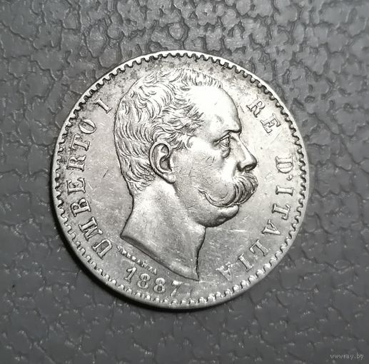 2 лиры 1887 г. Сохран