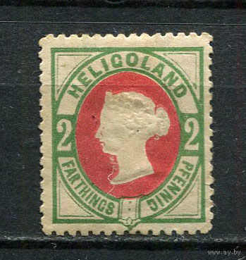 Остров Гельголанд - 1875 - Королева Виктория 2F/2Pf - (есть тонкое место) - [Mi.12] - 1 марка. MH.  (Лот 17JJ)-TG2P35