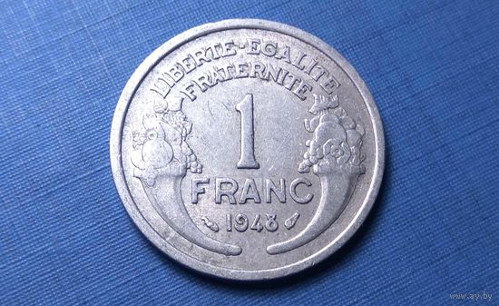 1 франк 1948. Франция.