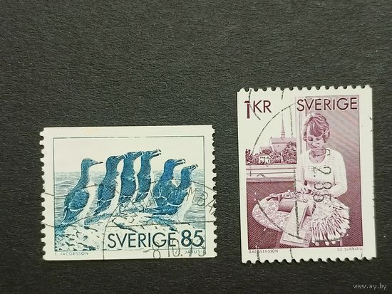 Швеция 1976. Птицы и кружевница. Полная серия