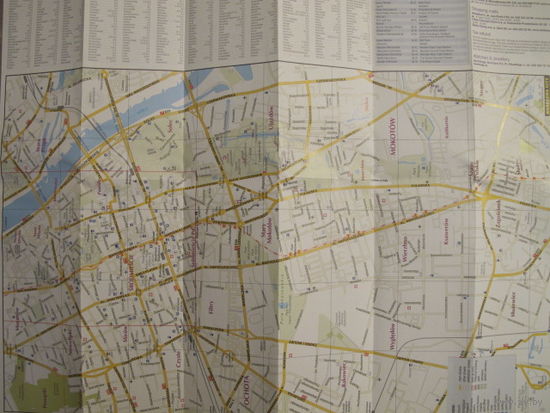 Лот карт (60х40 см) Варшавы, Кракова, Вроцлава