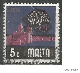 Мальта. Местные мотивы. Фейерверк. 1973г. Mi#466.