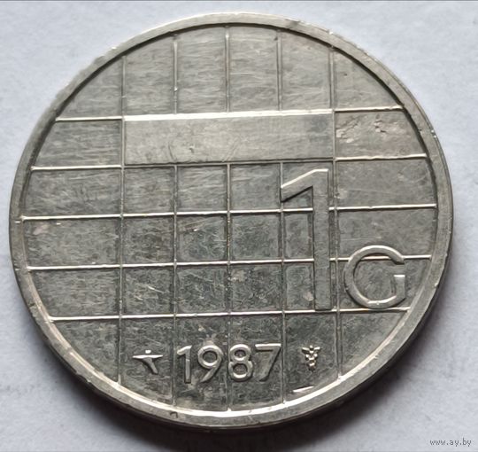 Нидерланды. 1 гульден 1987 года.