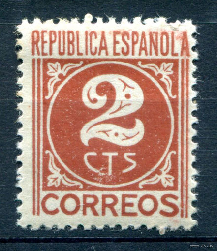 Испания (Вторая Республика) - 1936г. - 2 с - 1 марка - полная серия, MH [Mi 678]. #1-Sp-19-B-2