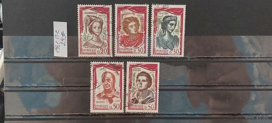 РАСПРОДАЖА ФРАНЦИЯ 1961г. Полная серия. Гаш.