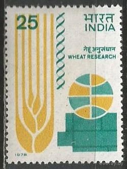 Индия. Симпозиум по выращиванию пшеницы. 1978г. Mi#752.