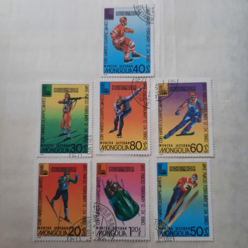 Монголия 1980. Зимняя олимпиада Лэйк Плэйсид-80