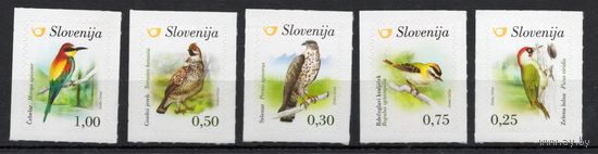 Словения 2016. Фауна.Птицы 5 марок самоклейки (1194)
