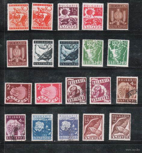Болгария-1938, (Мих.320-339), *  ( 6 м - гаш.)  ,  Сельское хозяйство, Фауна, Флора(полная серия)