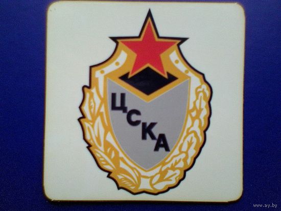 Магнит - Логотип - Хоккейный Клуб - "ЦСКА" Москва - Размер Магнита - 10/10 см.