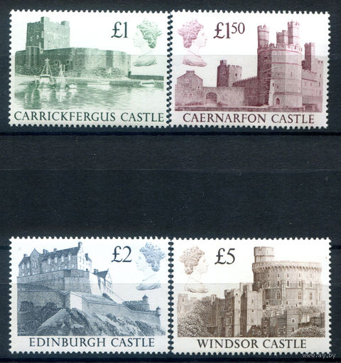 Великобритания - 1988г. - британские замки - 4 марки - полная серия, MNH [Mi 1174-1177]. #3-GB-Z-1-17