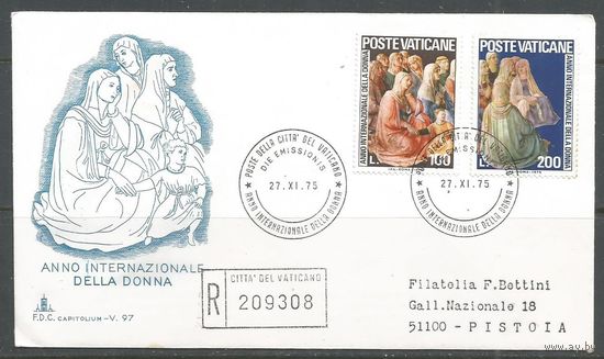 Ватикан. КПД с СГ. Международный женский день. 1975г. 1 конверт.