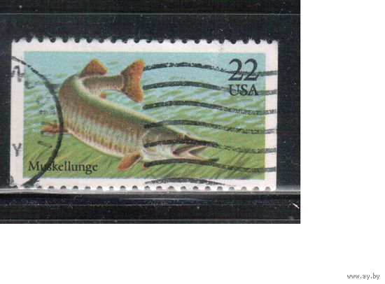 США-1986, (Мих.1792),  гаш. , Фауна, Рыбы