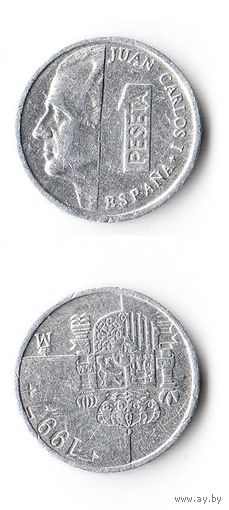 1 песета Испания 1997 года