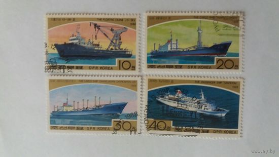 КНДР 1988 4м корабли