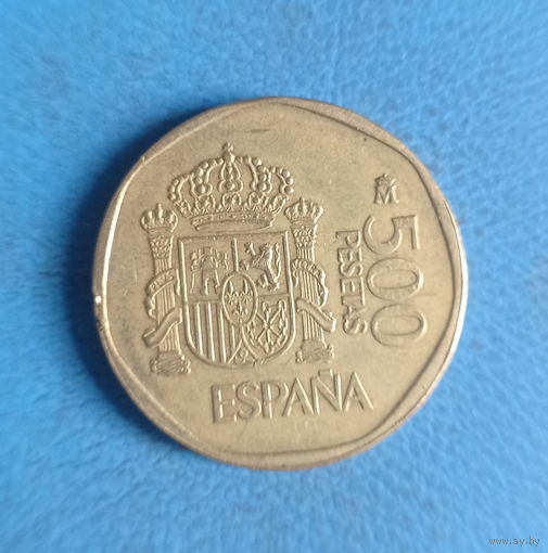 Испания 500 песет 1989 год Хуан Карлос I и София
