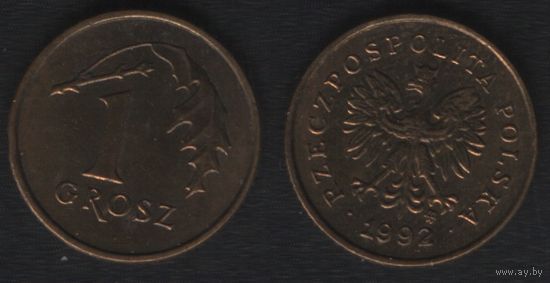 Польша y276 1 грош 1992 год (mw) (_alb2