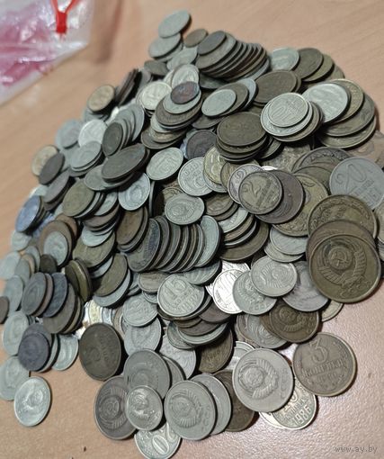 Монеты СССР. 1.3 кг.