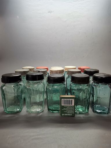 Баночка старая СССР (горчица). 15 шт. одним лотом.