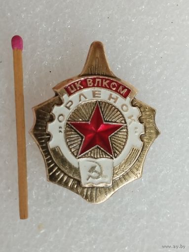 Знак ЦК ВЛКСМ. ПЛ "Орленок"