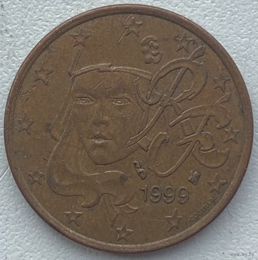 Франция 5 евроцентов 1999 г.