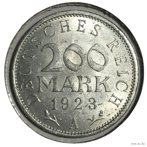 Германия 200 марок, 1923 (А) [AUNC] (холдер)