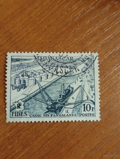 1956 французская колония Мадагаскар флот корабль (3-14)