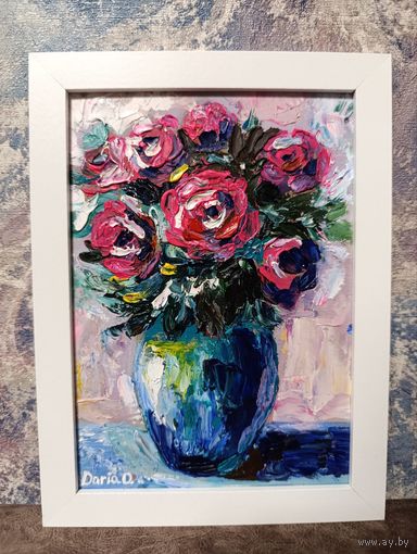 Картина в рамке, масло