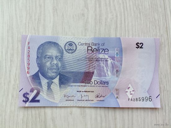 Белиз 2 UNC с рубля