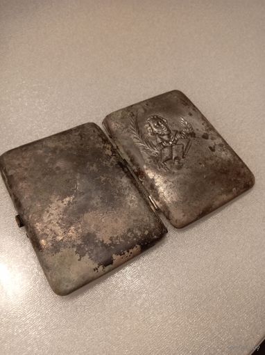 Портсигар. Серебро.