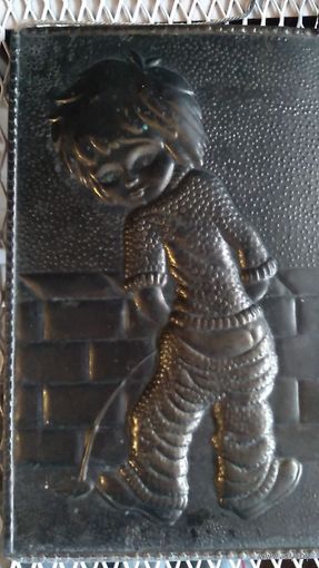 Панно декоративное металлическое чеканка времен СССР Прикольный подарок