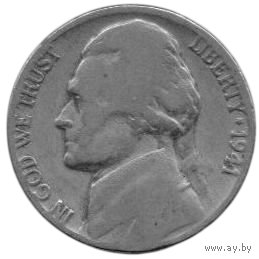 СОЕДИНЁННЫЕ ШТАТЫ АМЕРИКИ. 5  ЦЕНТОВ 1941