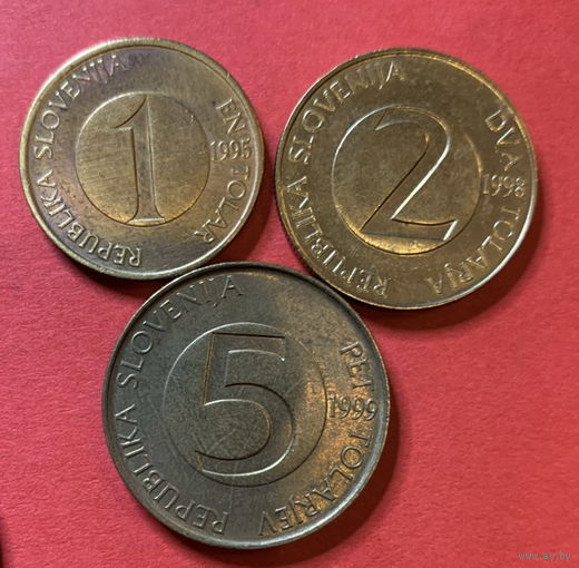 Словения 3 монеты