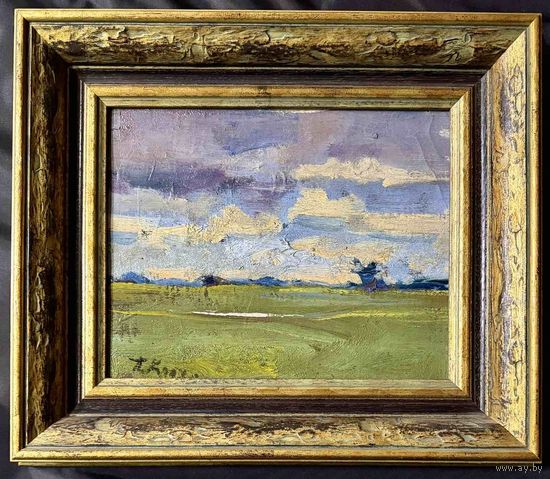 Крохалев П.С;Засл.худ.(Крохолев)"Между небом и землёй"37/43с учетом рамы;холст/масло