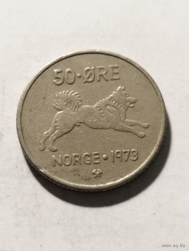 Норвегия 50 оре 1973
